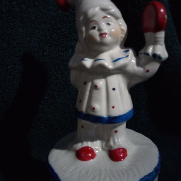Rare/Vintage porcelain clown music box - Picture 1 of 7